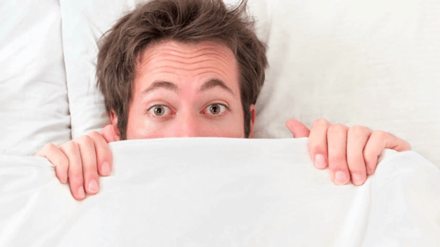 Man is shy about the size of the penis